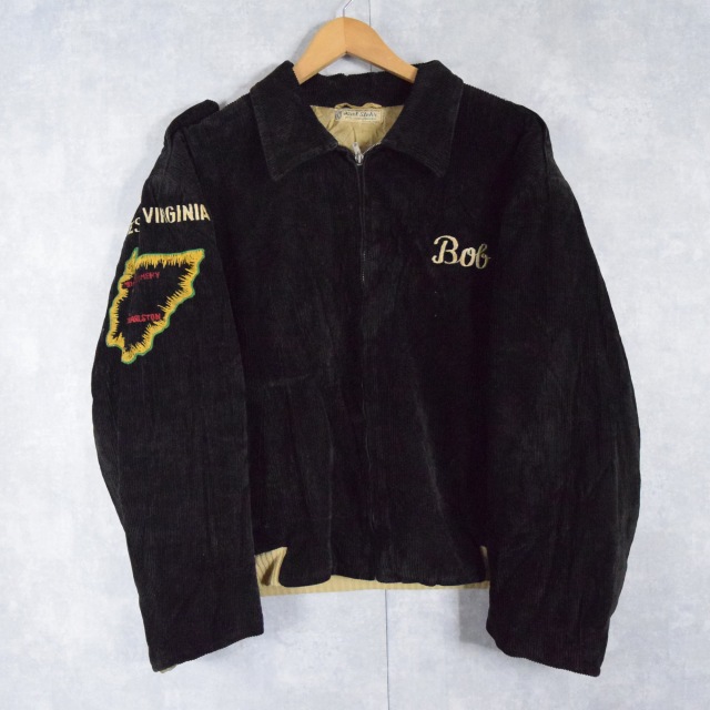 50年代 50s ドイツ コーデュロイジャケット スーベニアジャケット