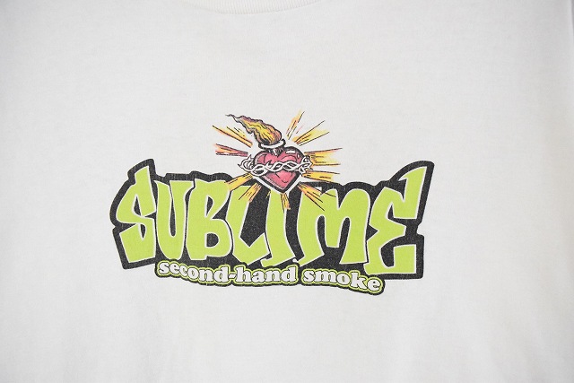 2000年代 2000s サブライム 音楽 白 半袖 │ヴィテージ古着屋Feeet