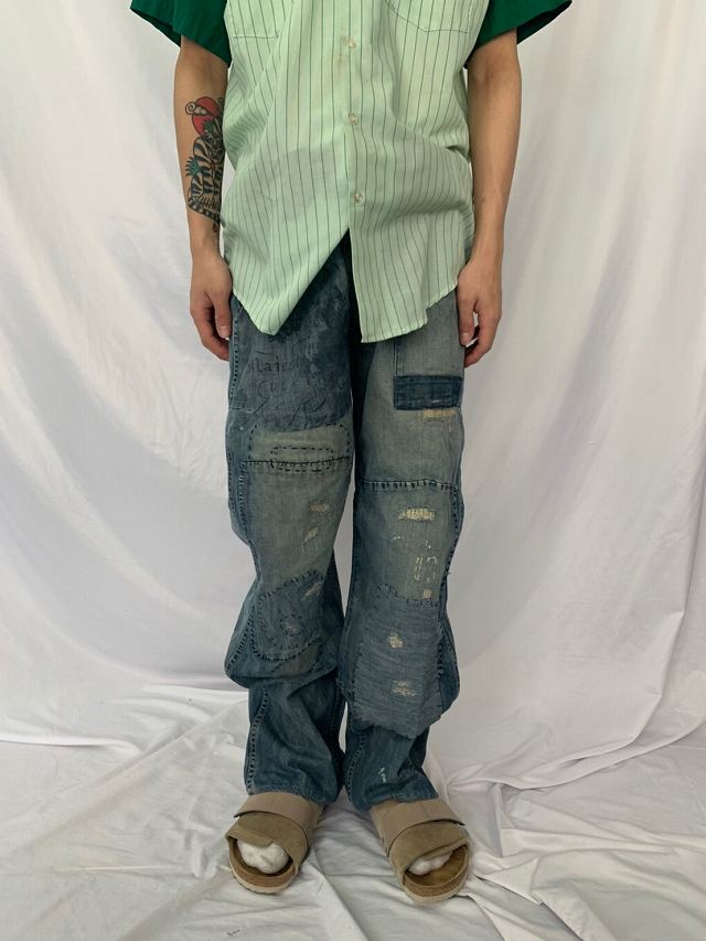 ラルフローレン リメイク風 ダメージ ジーンズ 襤褸 ボロ │ヴィテージ