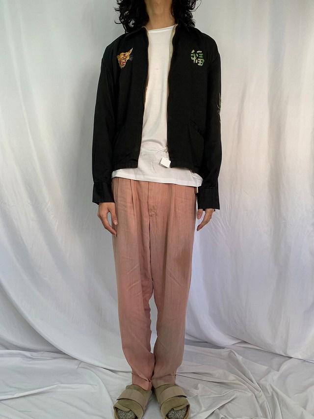 60年代 60s スーベニアジャケット ブラック 黒 ベトナム お土産