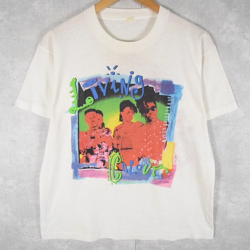 90年代 90s リビングカラー バンT ミュージック 音楽 アメリカ製