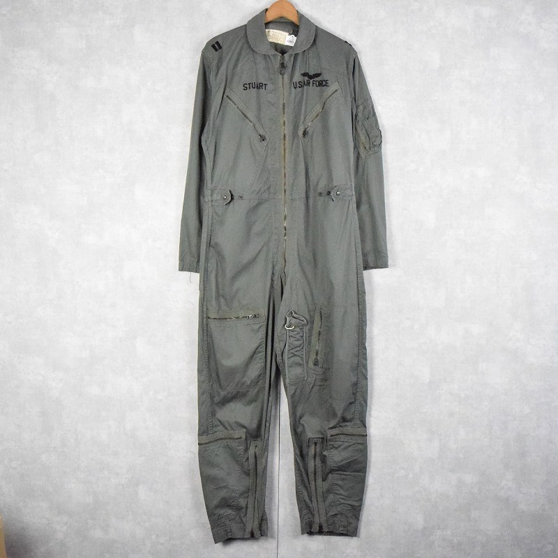 60年代 60s アメリカ軍 米軍 ミリタリー 空軍 カーキ オールインワン