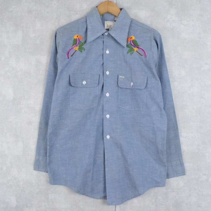 70年代 70s JCペニー ビッグマック ストアブランド シャンブレー 長袖