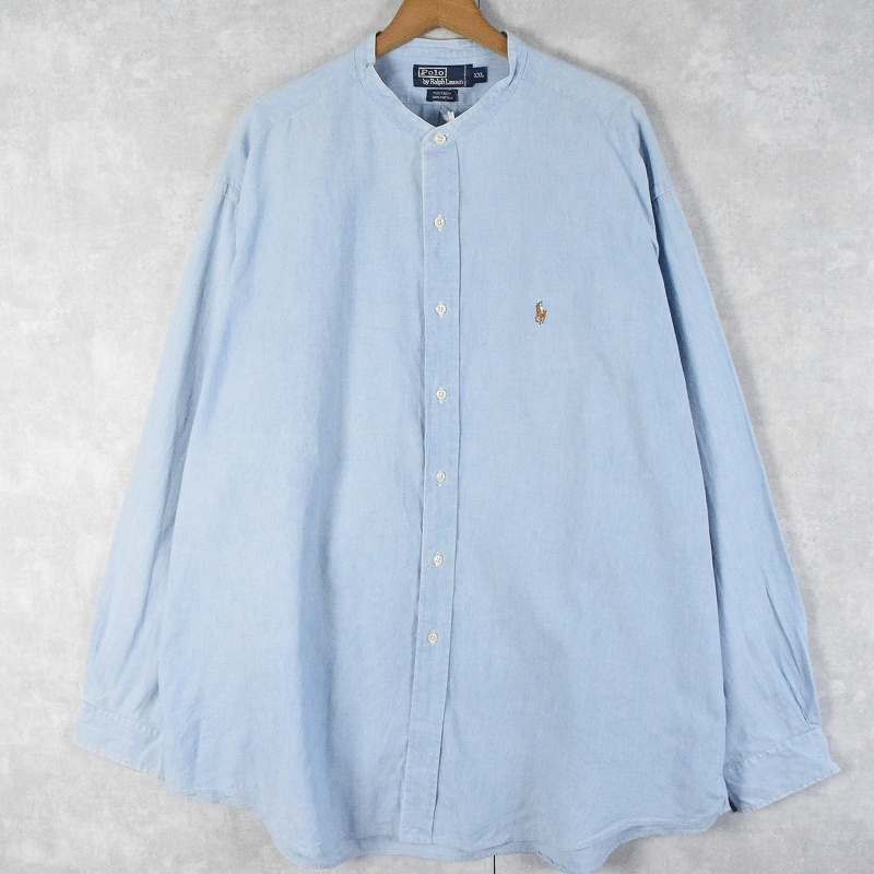 ポロラルフローレン 水色 ロゴ刺繍 長袖 | ビンテージ古着屋Feeet 通販