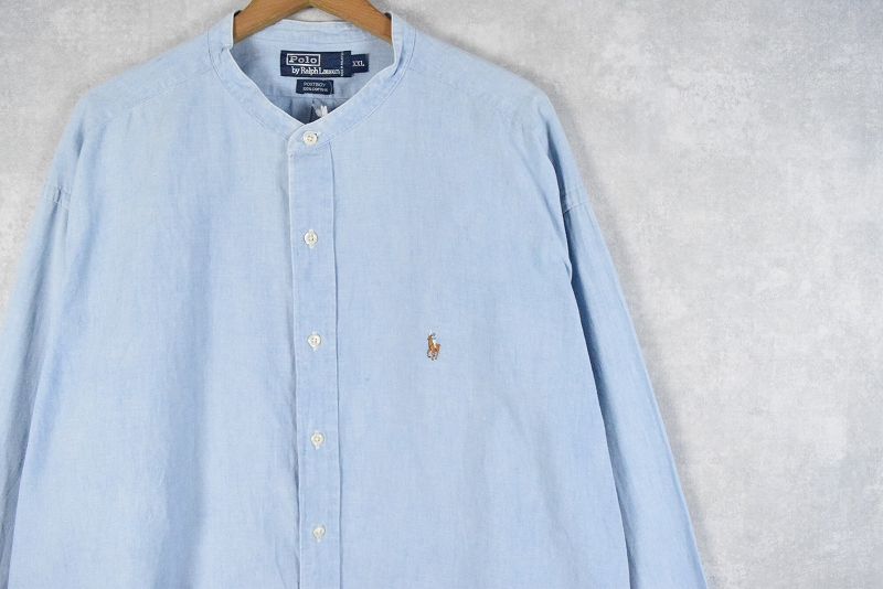 ポロラルフローレン 水色 ロゴ刺繍 長袖 | ビンテージ古着屋Feeet 通販