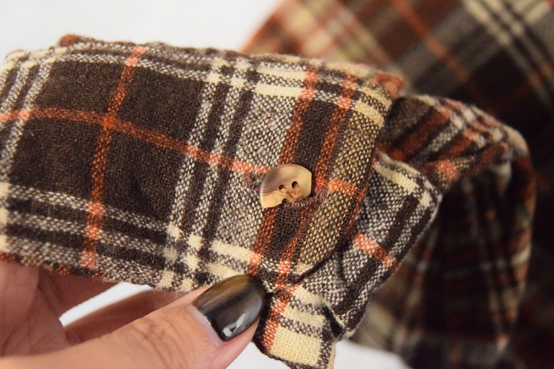 70s 70年代 ペンドルトン ブラウン ベージュ 開襟 オープンカラー