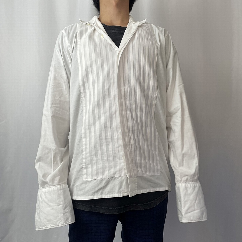 90s 90年代 イヴサンローラン 白 ホワイト 長袖 フランス製