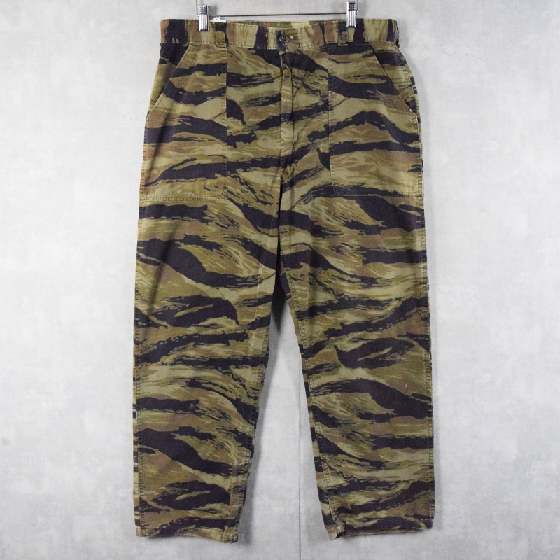 60年代 60s 70s 70年代 カモフラージュ 迷彩 カーキ│ヴィテージ古着屋