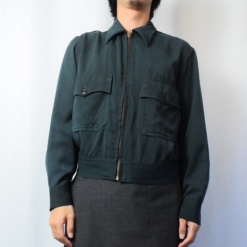 60年代 60s 70年代 70s 緑 グリーン 長袖 │ヴィテージ古着屋Feeet