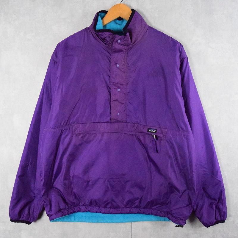 90年代 90s アメリカ製 パタゴニア アウトドア 青 ブルー 水色 紫