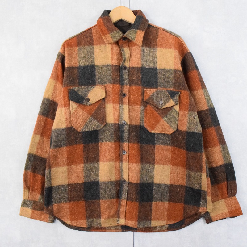 70s 70年代 ウール シャツ ジャケット │ヴィテージ古着屋Feeet 通販