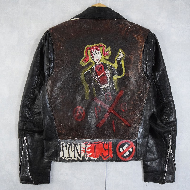 70年代 70s エクセル アメリカ製 革ジャン レザージャケット