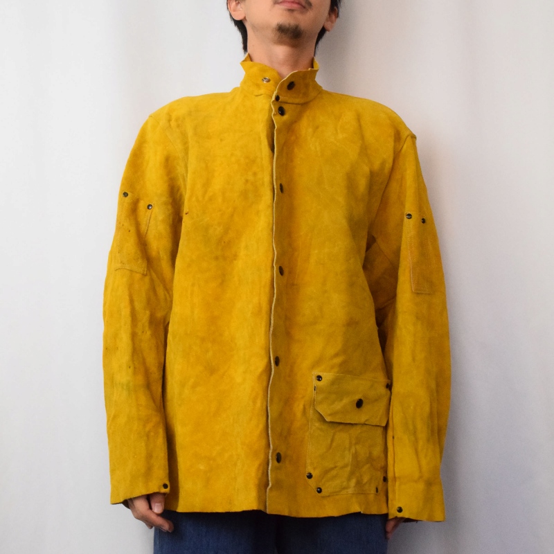 溶接工 黄色 イエロー スエードレザー｜ヴィテージ古着屋Feeet 通販