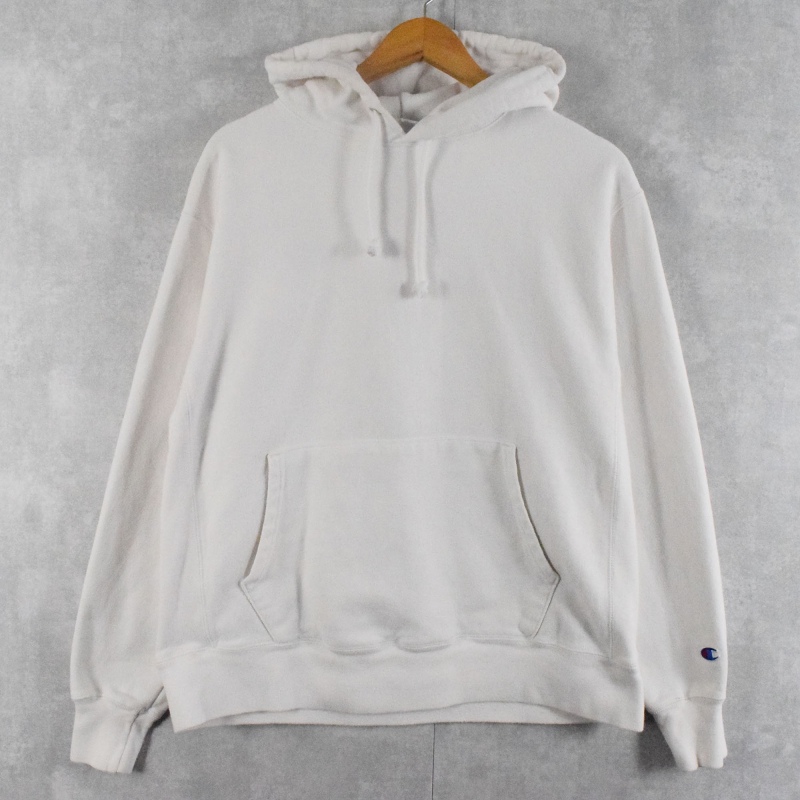 チャンピオン リバースウィーブ 白 ホワイト パーカー │ヴィテージ