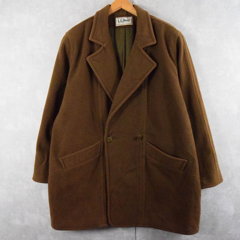 70s 80s 70年代 80年代 エルエルビーン 茶色 ブラウン ウールコート