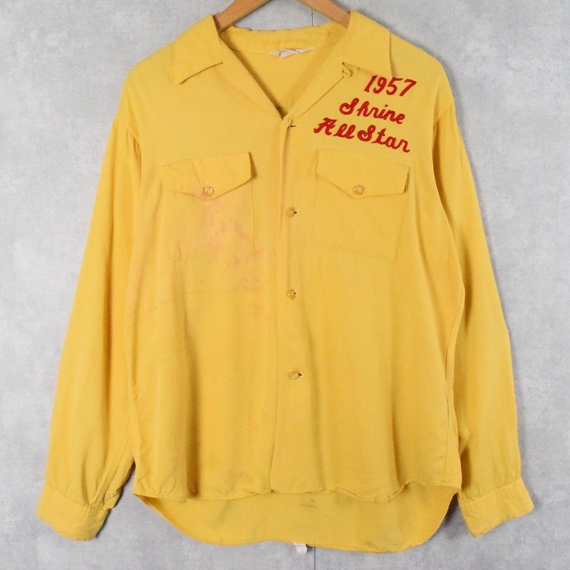 オープンカラーシャツ 開襟シャツ ループカラー 50s 50年代 ウィルソン