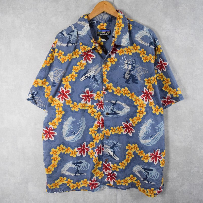 2000s 2000年代 パタゴニア パタロハ ハワイアンシャツ 半袖 オープン