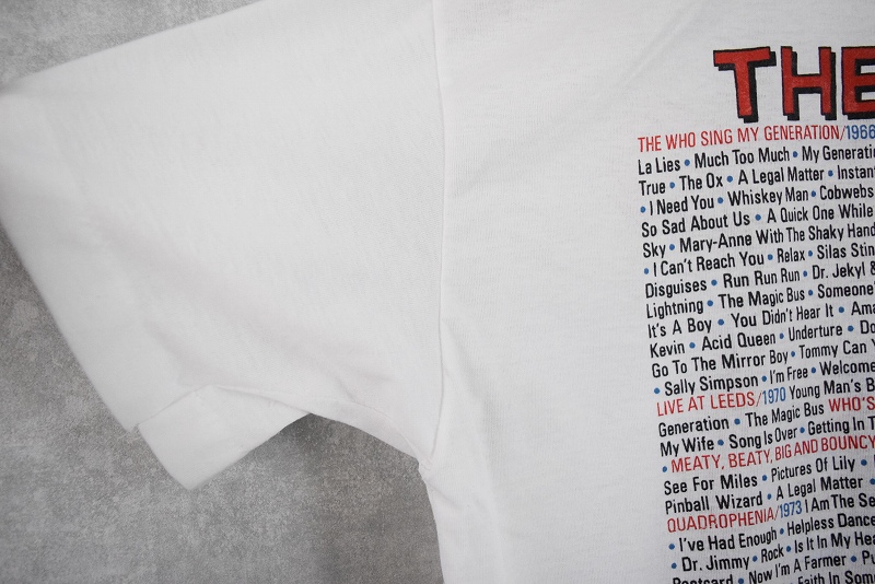 80年代 80s ザフー バンT ミュージック 音楽 │ヴィテージ古着屋Feeet