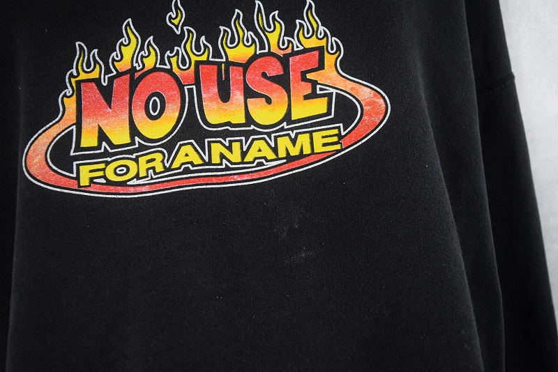 ノーユースフォーアネイム ミュージック 黒 ブラック スウェット