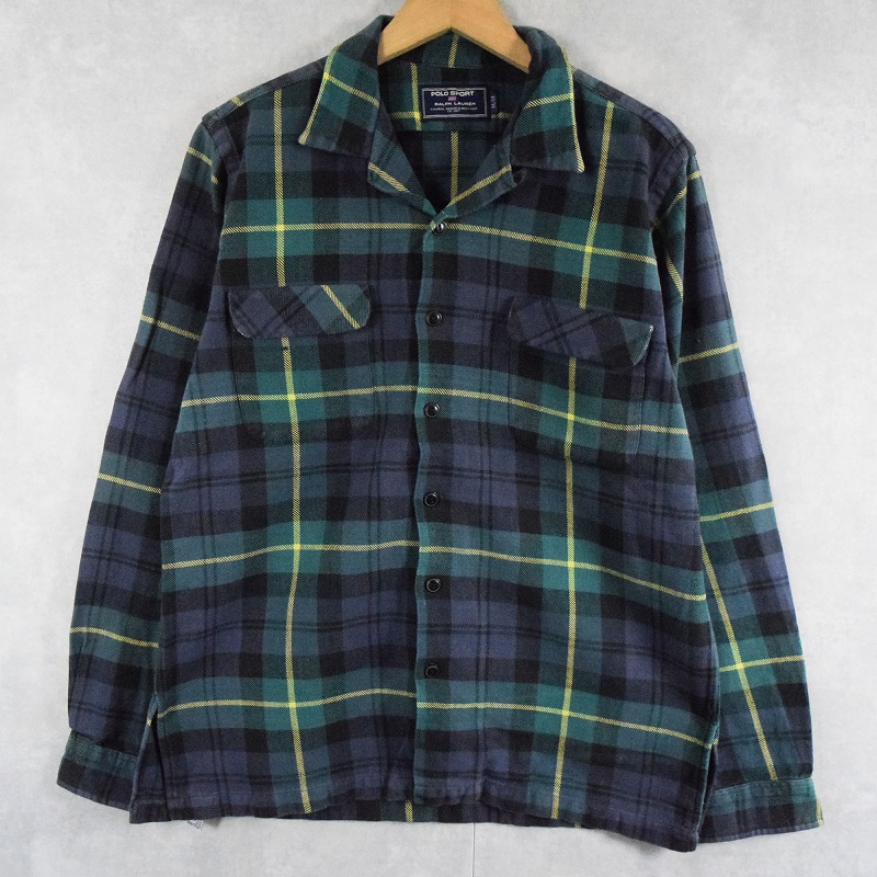 90年代 90s ラルフローレン ポロスポーツ 長袖 開襟 |ヴインテージ古着