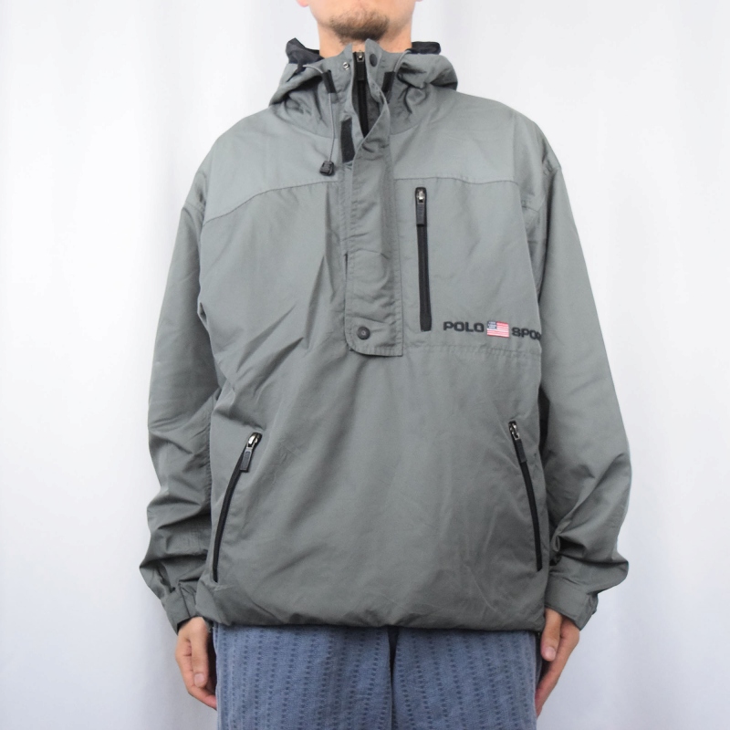 90年代 90s ラルフローレン ポロスポーツ プルオーバーパーカー プル