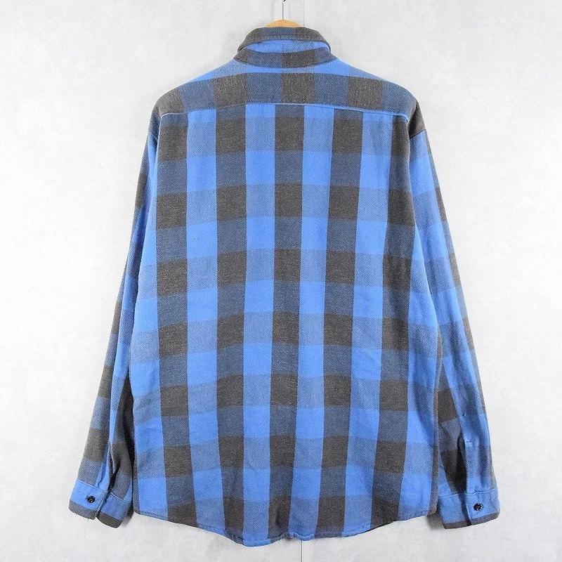 70年代 70s 80年代 80s ファイブブラザーズ アメリカ製 青 ブルー 長袖