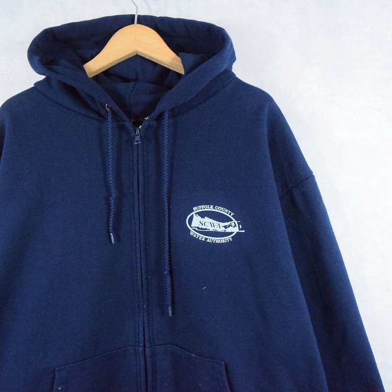 90年代 90s キャンバー アメリカ製 ネイビー 紺 スウェットパーカー