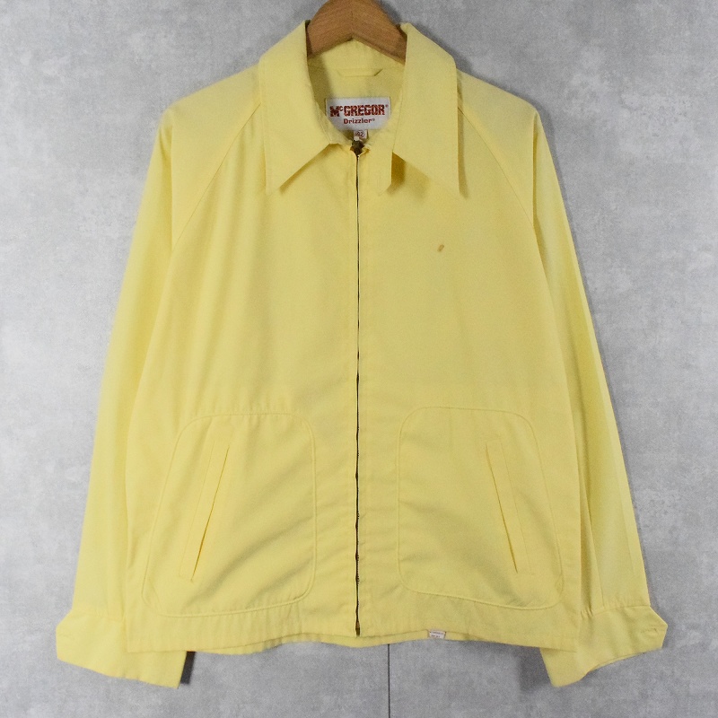 70s 70年代 マクレガー ドリズラージャケット 黄色 イエロー