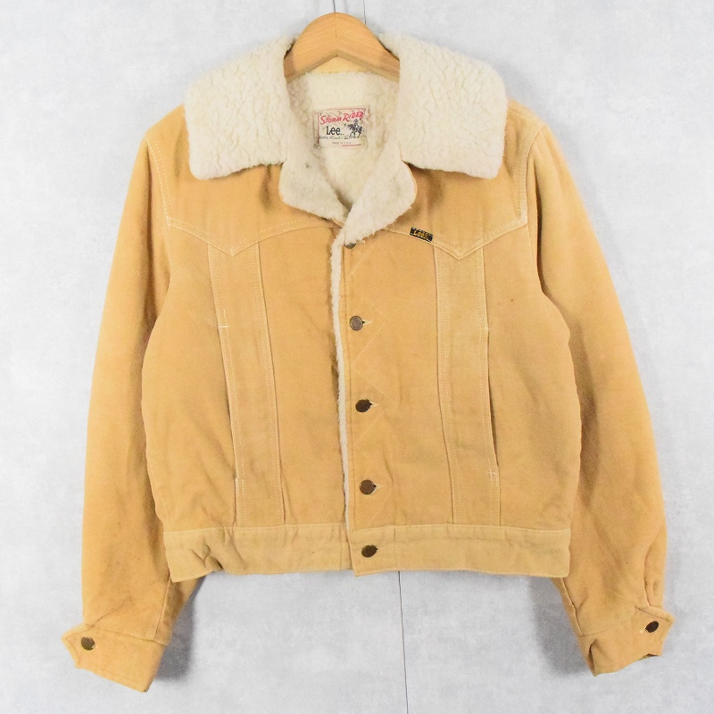 70s 70年代 リー アメリカ製 ベージュ コットンスエード コットン