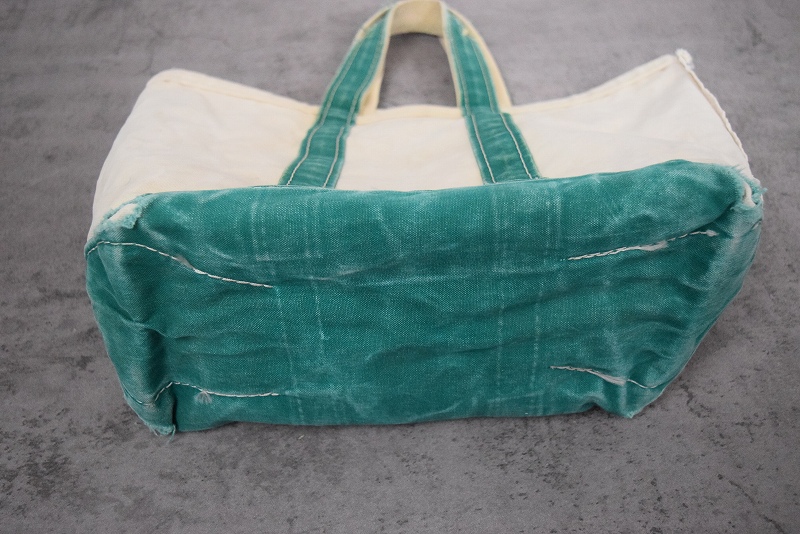 80年代 80s エルエルビーン アイボリー 生成り 緑 グリーン アウトドア