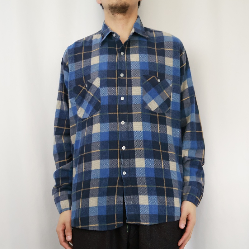 70s 70年代 長袖 チェックシャツ | ビンテージ古着屋Feeet 通販 名古屋
