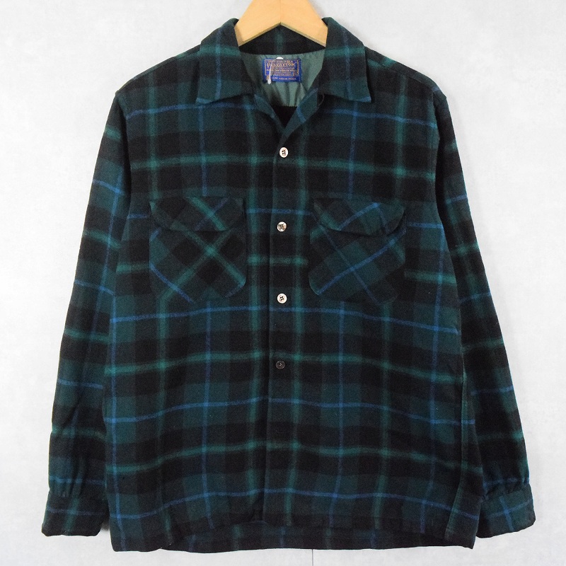 60s 60年代 ペンドルトン 緑 グリーン ループカラー 長袖| ビンテージ