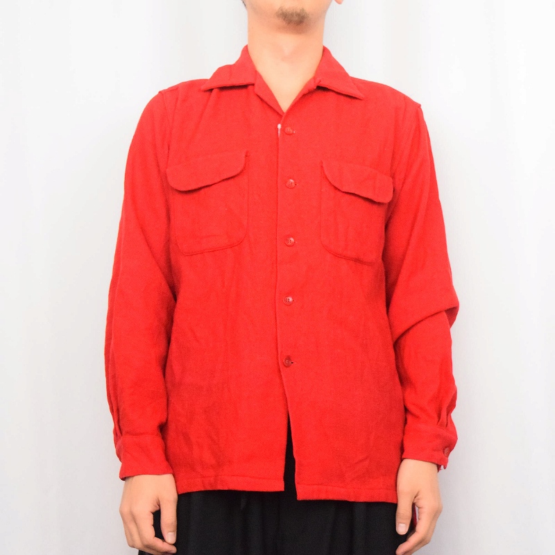 50s 50年代 マクレガー 赤 レッド ループカラー| ビンテージ古着屋