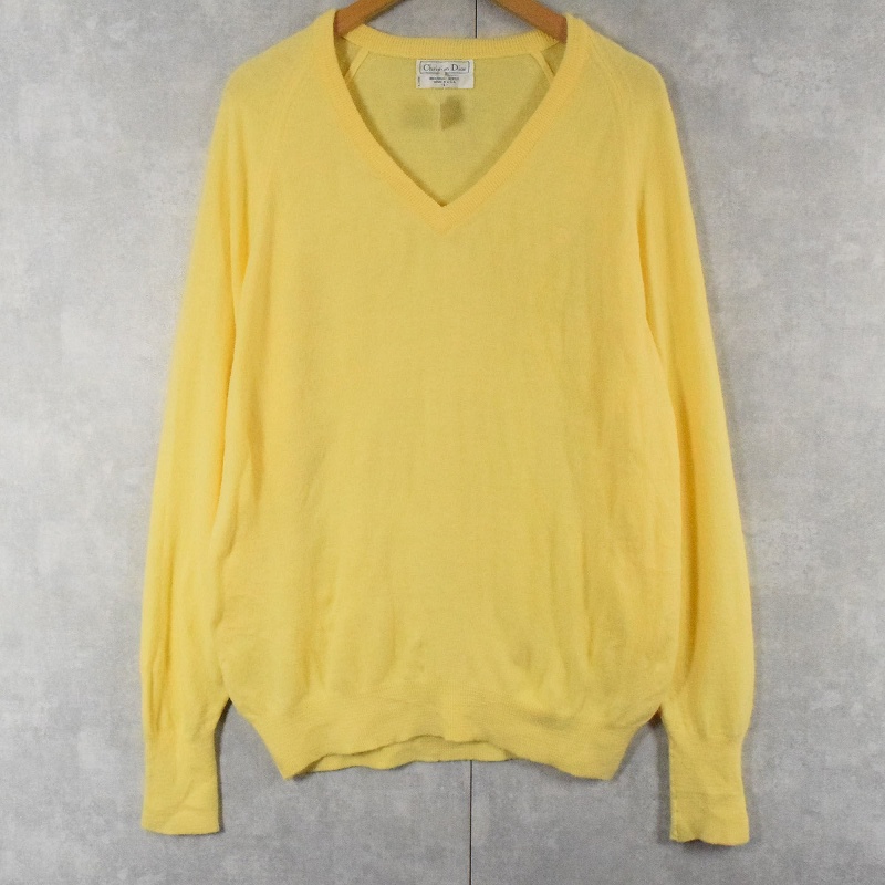 80年代 80s クリスチャンディオール アメリカ製 黄色 イエロー