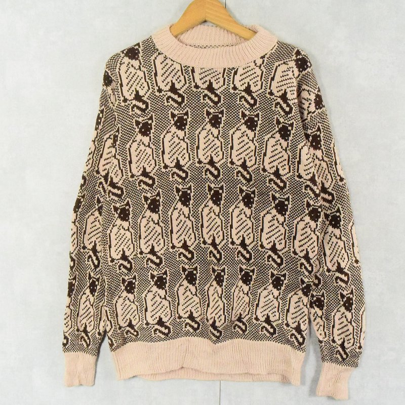 ネコ 動物 アニマル 総柄 | ビンテージ古着屋Feeet 通販 名古屋 大須