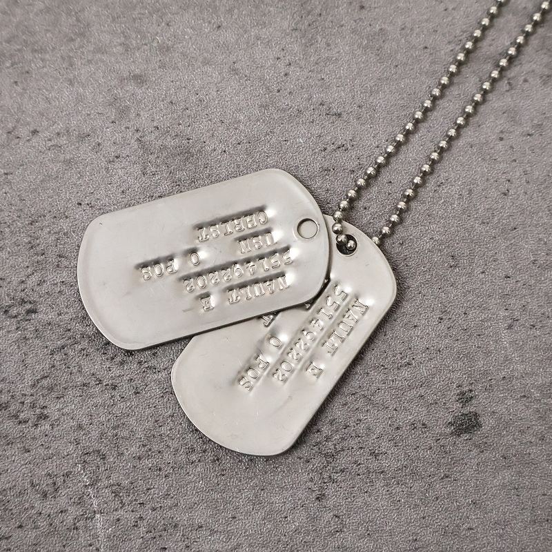 アメリカ軍 米軍 ミリタリー IDネックレス 認識票 | ビンテージ古着屋