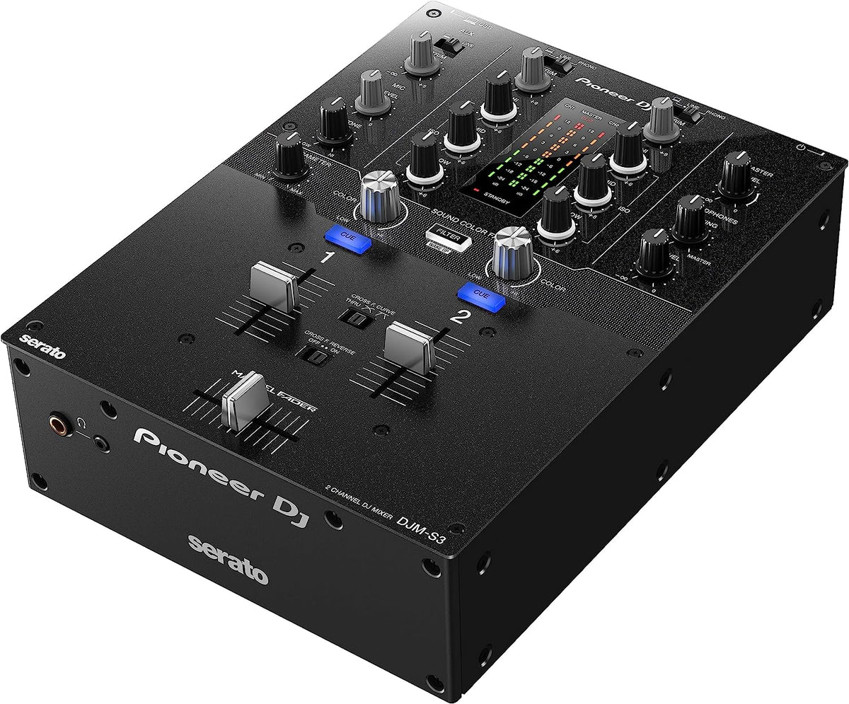 Pioneer DJ DJMS3 Serato-ready 2-channel DJ Mixer