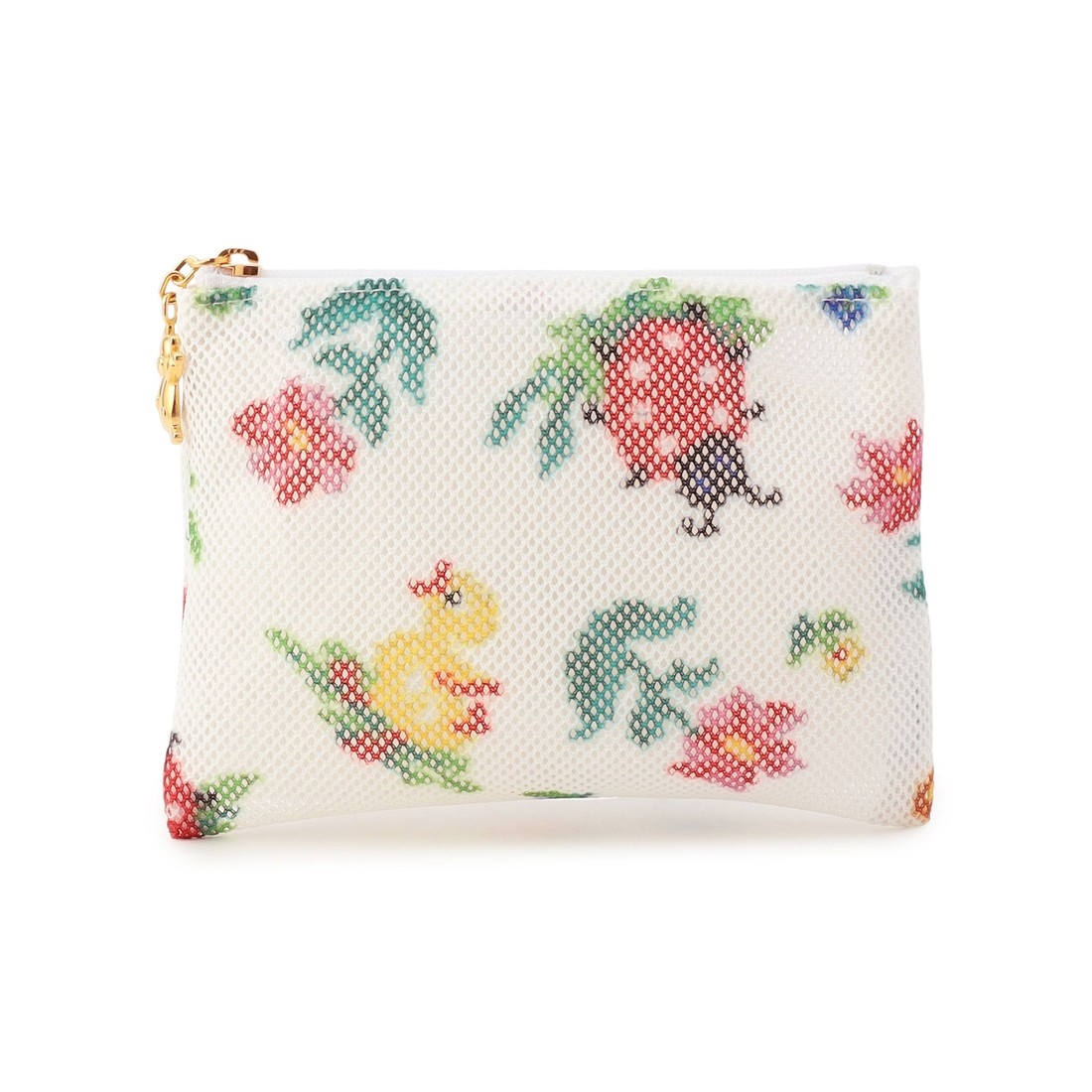 ハイジ メッシュポーチS HEMP-241333(ホワイト): FEILER｜フェイラー