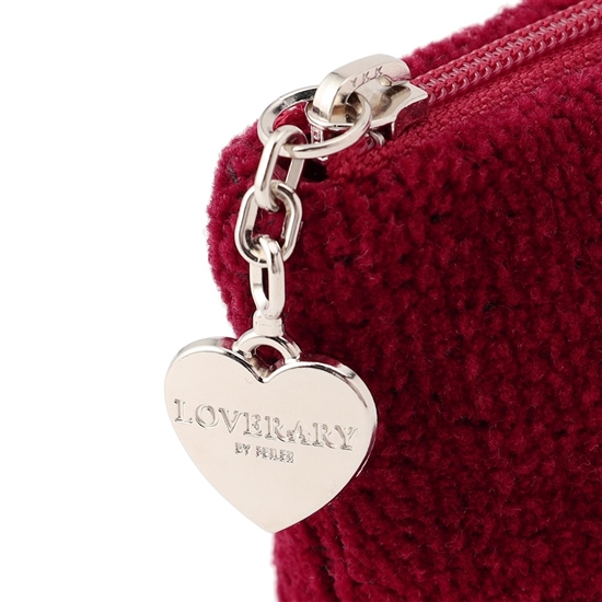 ラブラリーハート 舟型ポーチS L/LRH-243237(ダークレッド): LOVERARY