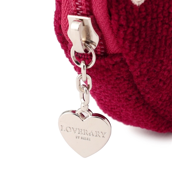 ラブラリーハート ハート型ポーチ L/LRH-243239(ダークレッド