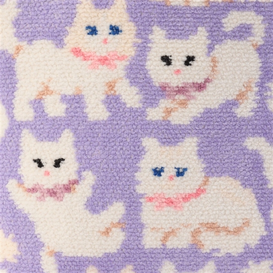 モフモフネコチャン バッグ L/MNC-260285（WEB限定）(ペールパープル