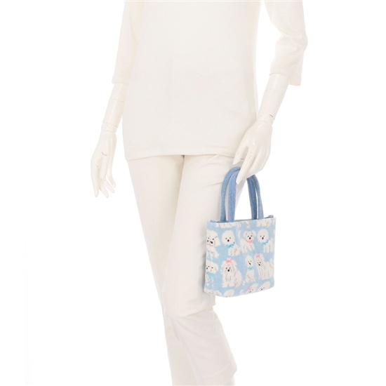 モフモフワンチャン バッグ L/MWC-257369（WEB限定）(ペールブルー