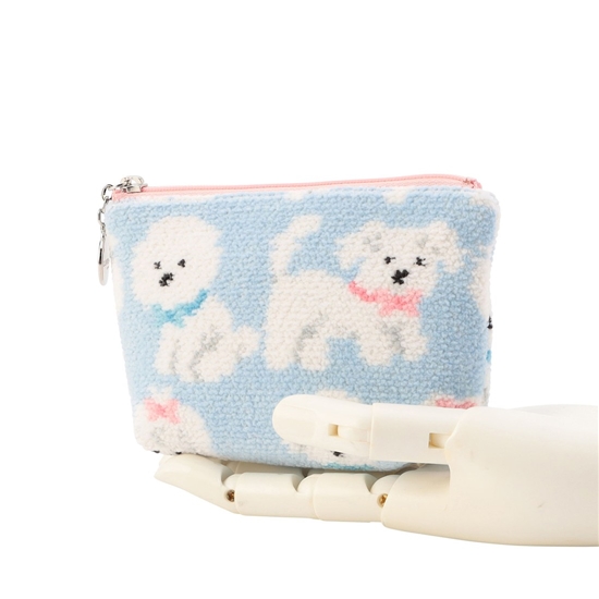 モフモフワンチャン 舟型ポーチS L/MWC-257363（WEB限定）(ペール