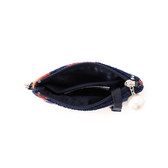 ストロベリードット キー&カードポーチ L/STD-223012(ネイビー