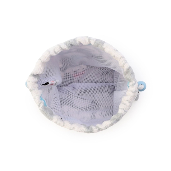 モフモフワンチャン 巾着 L/MWC-257366(シルバーグレー): LOVERARY BY