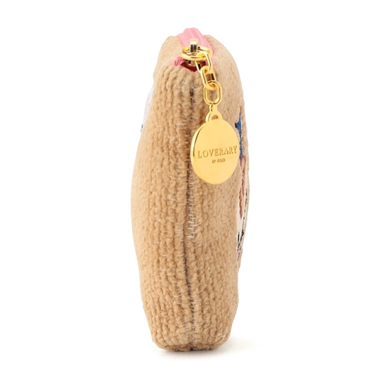 ドアップテディガール L字ポーチ L/DUG-243231(ベージュ): LOVERARY BY