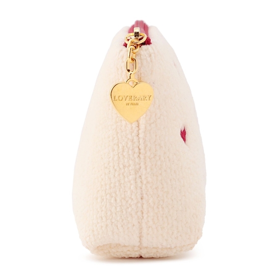 ラブラリーハート 舟型ポーチS L/LRH-243237(アイボリー): LOVERARY BY