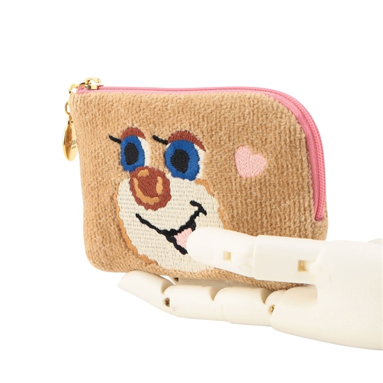 ドアップテディガール L字ポーチ L/DUG-243231(ベージュ): LOVERARY BY