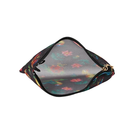 ハイジ メッシュ転写プリントポーチ HEMP-171021(ブラック): FEILER