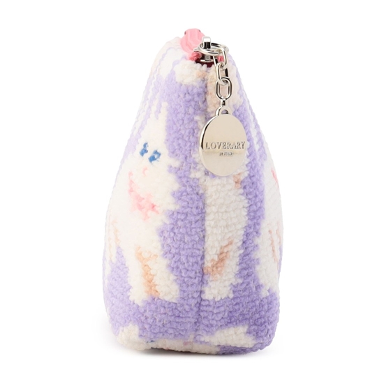 モフモフネコチャン 舟型ポーチS L/MNC-260280（WEB限定）(ペール